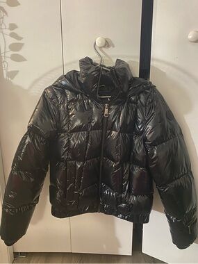 LOLE shiny hooded puffer jacket